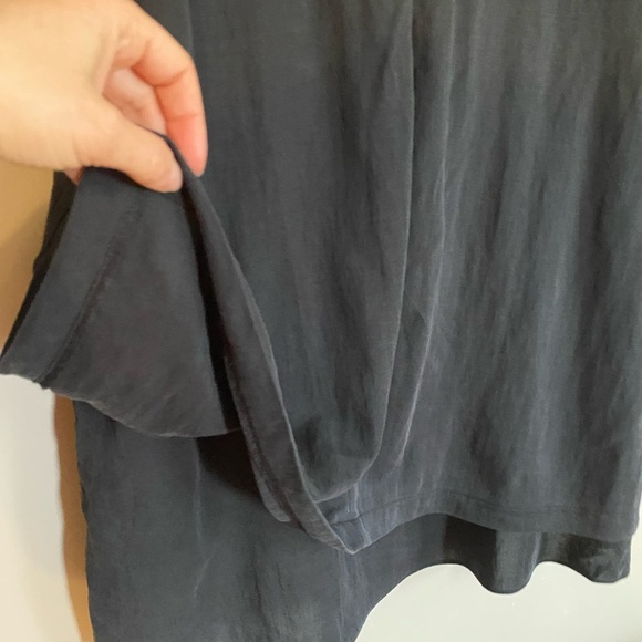 Reiss Wool & Cotton Blend Layered High Low Top Size M - Picture 8 of 11